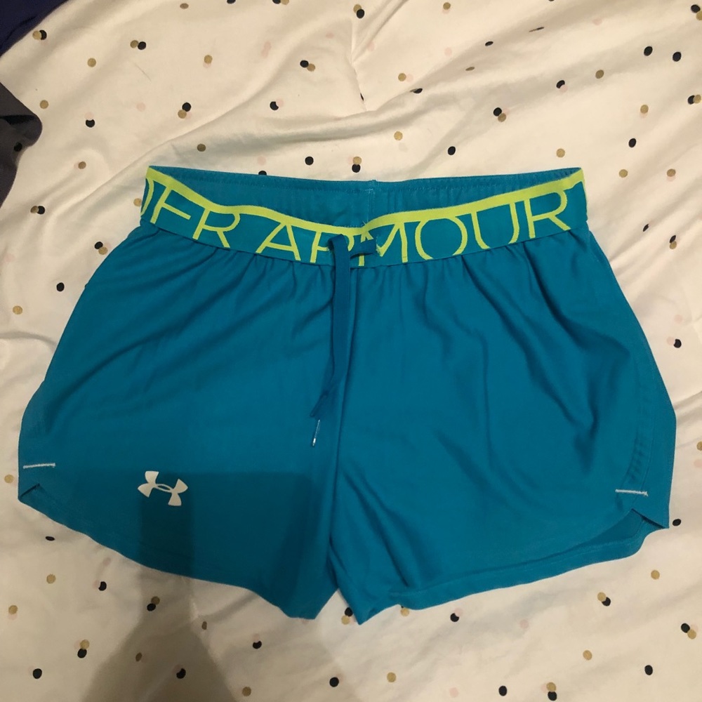 blue under armour shorts